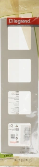 Рамка Legrand Etika 672514 накладная 4x ABS пластик слоновая кость - купить недорого с доставкой в интернет-магазине
