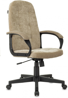 Кресло руководителя Бюрократ CH 002 Fabric песочный Light-21 крестов. пластик - купить недорого с доставкой в интернет-магазине