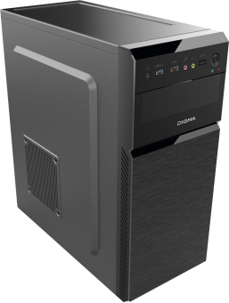 Корпус Digma DC-ATX101-U2 черный без БП ATX 1x80mm 2x120mm 2xUSB2.0 audio - купить недорого с доставкой в интернет-магазине