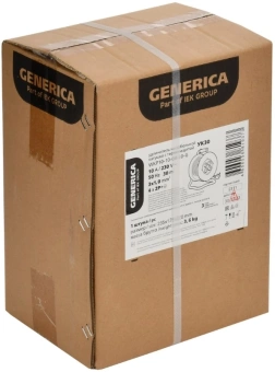 Удлинитель силовой IEK GENERICA УК30 (WKP10-10-04-30-G) 3x1.0кв.мм 4розет. 30м ПВС 10A катушка черный - купить недорого с доставкой в интернет-магазине