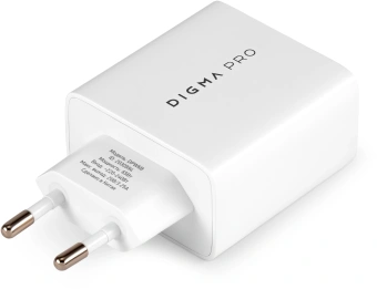 Сетевое зар./устр. Digma Pro DPW6B 65W 3.25A (PD+QC) 2хUSB-C/USB-A универсальное белый (DPW6B5GX12WH) - цена, купить или заказать с доставкой в интернет-магазине Сетевое зар./устр. Digma Pro DPW6B 65W 3.25A (PD+QC) 2хUSB-C/USB-A универсальное белый (DPW6B5GX12WH) - купить недорого с доставкой в интернет-магазине