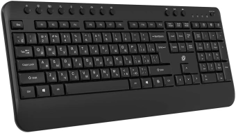 Клавиатура Оклик K257W черный USB беспроводная Multimedia (подставка для запястий) (2070286) - купить недорого с доставкой в интернет-магазине