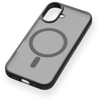 Чехол (клип-кейс) uBear для Apple iPhone 16 Cloud with MagSafe черный (CS427BL61MT-I24M) - купить недорого с доставкой в интернет-магазине
