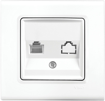 Розетка комп. Panasonic Linnera S 91400078-RU одинар. скрыт. IP20 белый (упак.:1шт) - купить недорого с доставкой в интернет-магазине