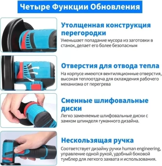 Углошлифовальная машина Yiwu GV-SC-02 19500об/мин рез.шпин.:M5 d=76мм жестк.кейс (100061085362) - купить недорого с доставкой в интернет-магазине