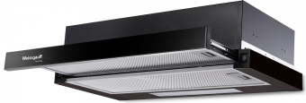Вытяжка встраиваемая Weissgauff TEL 06 1M BL черный управление: кулисные переключатели (1 мотор) - купить недорого с доставкой в интернет-магазине