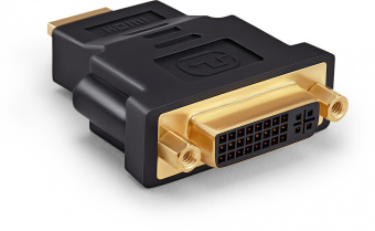 Переходник Buro DVI-I(f) HDMI (m) (HDMI-19M-DVI-I(F)-ADPT) черный - купить недорого с доставкой в интернет-магазине