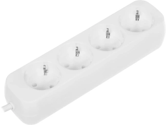 Сетевой удлинитель Defender E418 1.8м (4 розетки) белый (пакет ПЭ) - купить недорого с доставкой в интернет-магазине