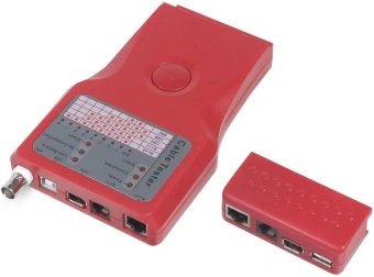 Тестер кабельный Cabeus CT-SLT-5-1 красный - купить недорого с доставкой в интернет-магазине