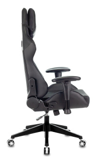 Кресло игровое Zombie VIKING 4 AERO Edition черный ткань/эко.кожа с подголов. крестов. пластик - купить недорого с доставкой в интернет-магазине