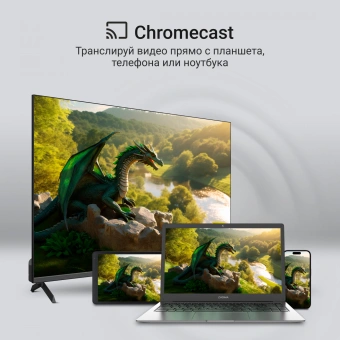 Телевизор QLED Digma 55" DM-LED55UQB31 Google TV Frameless Metal черный/черный 4K Ultra HD 60Hz MEMC DVB-T DVB-T2 DVB-C DVB-S DVB-S2 USB WiFi Smart TV - купить недорого с доставкой в интернет-магазине