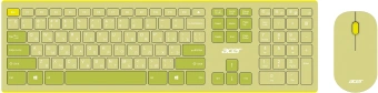 Клавиатура + мышь Acer OCC205 клав:зеленый/желтый мышь:зеленый/желтый USB беспроводная slim (ZL.ACCEE.00E) - купить недорого с доставкой в интернет-магазине