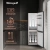 Холодильник Weissgauff WRK 185 Total NoFrost Inverter Black Inox 2-хкамерн. черная сталь инвертер - купить недорого с доставкой в интернет-магазине