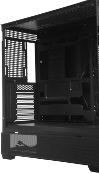 Корпус Accord ACC-ZA11B черный без БП ATX 10x120mm 1xUSB2.0 2xUSB3.0 audio bott PSU - купить недорого с доставкой в интернет-магазине