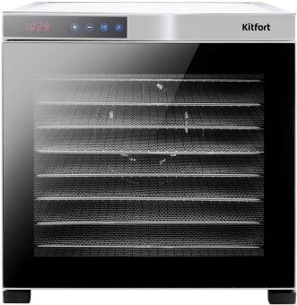 Сушка для фруктов и овощей Kitfort КТ-1910 30под. 1000Вт нержавеющая сталь - купить недорого с доставкой в интернет-магазине