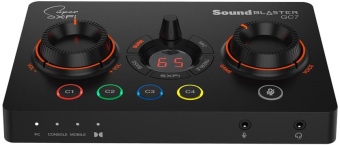 Звуковая карта Creative USB Sound BlasterX GC7 (Super X-Fi Ultra DSP) 7.1 Ret - купить недорого с доставкой в интернет-магазине