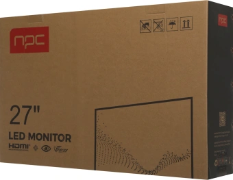 Монитор NPC 27" MF2712-B черный IPS LED 4ms 16:9 HDMI M/M Cam матовая HAS Piv 1000:1 300cd 178гр/178гр 1920x1080 100Hz G-Sync FreeSync VGA DP FHD USB 7.9кг - купить недорого с доставкой в интернет-магазине