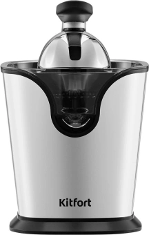 Соковыжималка цитрусовая Kitfort КТ-1169 160Вт рез.сок.:350мл. нержавеющая сталь/черный - купить недорого с доставкой в интернет-магазине
