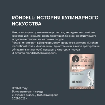Сковорода Rondell Via RDA-1850 круглая 24см покрытие: Xylan Plus ручка несъемная (без крышки) черный - купить недорого с доставкой в интернет-магазине