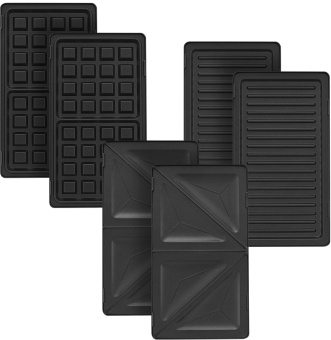 Вафельница Kitfort КТ-3611 800Вт черный/фиолетовый - купить недорого с доставкой в интернет-магазине