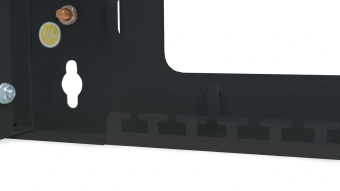 Кронштейн телекоммуникационный Cabeus NC-3U-BK настен. регул.глуб. 3U 19" нагр.:15кг черный - купить недорого с доставкой в интернет-магазине