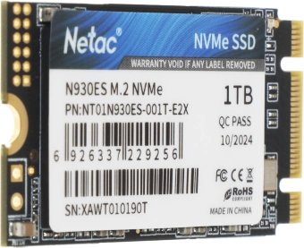 Накопитель SSD Netac PCIe 3.0 x2 1TB NT01N930ES-001T-E2X N930ES M.2 2242 - купить недорого с доставкой в интернет-магазине