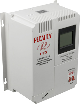 Стабилизатор напряжения Ресанта АСН-3000Н/1-Ц 3кВА однофазный серый (63/6/21) - купить недорого с доставкой в интернет-магазине