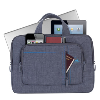 Сумка для ноутбука 13.3" Riva 7520 серый полиэстер (7520 GREY) - купить недорого с доставкой в интернет-магазине