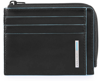 Чехол для кредитных карт Piquadro Blue Square PP4822B2R/N черный натур.кожа - купить недорого с доставкой в интернет-магазине