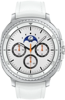 Смарт-часы Samsung Galaxy Watch 8 Classic LTE 46мм 1.34" Super AMOLED корп.серебристый рем.белый (SM-L505FZWACAU) - цена, купить или заказать с доставкой в интернет-магазине Смарт-часы Samsung Galaxy Watch 8 Classic LTE 46мм 1.34" Super AMOLED корп.серебристый рем.белый (SM-L505FZWACAU) - купить недорого с доставкой в интернет-магазине