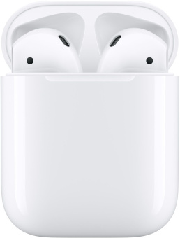 Гарнитура вкладыши Apple AirPods 2 A2032,A2031,A1602 белый беспроводные bluetooth в ушной раковине (MV7N2ZM/A) - купить недорого с доставкой в интернет-магазине