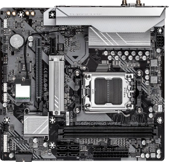 Материнская плата Gigabyte B650M GAMING WIFI6E SocketAM5 AMD B650 2xDDR5 mATX AC`97 8ch(7.1) 2.5Gg RAID+VGA+HDMI - купить недорого с доставкой в интернет-магазине