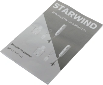 Блендер погружной Starwind SBP1113 750Вт белый/зеленый - купить недорого с доставкой в интернет-магазине
