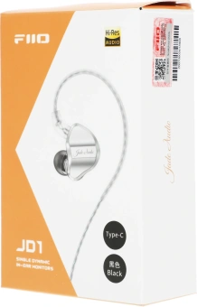 Гарнитура внутриканальные Fiio JD1 1.2м черный проводные крепление за ухом (80003799) - купить недорого с доставкой в интернет-магазине