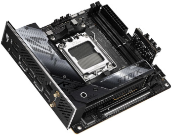 Материнская плата Asus ROG STRIX X670E-I GAMING WIFI SocketAM5 AMD X670 2xDDR5 mini-ITX AC`97 8ch(7.1) 2.5Gg RAID+HDMI - купить недорого с доставкой в интернет-магазине