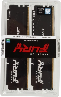 Память DDR5 2x16GB 5600MHz Kingston KF556C40BBK2-32 Fury Beast RTL Gaming PC5-44800 CL40 DIMM 288-pin 1.25В single rank с радиатором Ret - купить недорого с доставкой в интернет-магазине