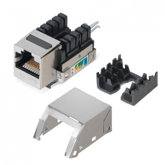 Модуль Hyperline WRLine WR-KJ-RJ45-C5E-SH-90 информ. KeystoneRJ45 1 кат.5E FTP черн. - купить недорого с доставкой в интернет-магазине
