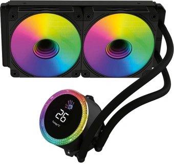 Система водяного охлаждения Bloody BD-LC240ARGB2 ARGB Soc-AM5/AM4/1200/1700/1851 черный 4-pin 22-35dB Al+Cu LCD 260W 1100gr Ret (BD-LC240ARGB2-BK) - купить недорого с доставкой в интернет-магазине