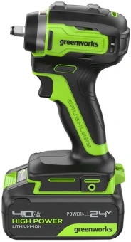 Гайковерт Greenworks G24IW200 аккум. патрон:квад.3/8" (3803607CUB) - купить недорого с доставкой в интернет-магазине