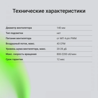 Вентилятор для корпуса Digma DFAN120PWM-1BK 120х120x25 черный 4-pin 28дБ Ret - купить недорого с доставкой в интернет-магазине