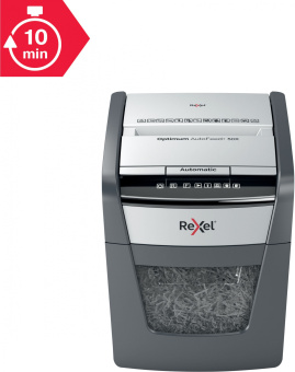 Шредер Rexel Optimum AutoFeed 50X черный с автоподачей (секр.P-4) фрагменты 50лист. 20лтр. скрепки скобы пл.карты - купить недорого с доставкой в интернет-магазине