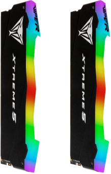Память DDR5 2x24GB 8000MHz Patriot PVXR548G80C38K Viper Xtreme 5 RGB RTL Gaming PC5-64000 CL38 DIMM 288-pin 1.45В с радиатором Ret - купить недорого с доставкой в интернет-магазине