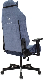 Кресло игровое Knight N1 Fabric синий Light-27 с подголов. крестов. металл - купить недорого с доставкой в интернет-магазине