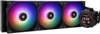 Система водяного охлаждения Thermalright Core Vision 360 ARGB Soc-AM5/AM4/1200/1700/1851 черный 4-pin 27.7dB Al LCD Ret (C-VISION-360-BL-ARGB) - купить недорого с доставкой в интернет-магазине