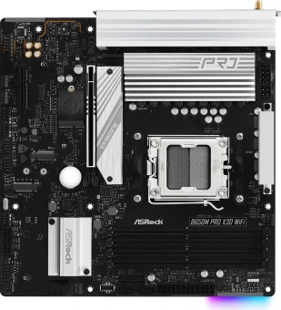 Материнская плата Asrock B650M PRO X3D WIFI Socket AM5 AMD B650 4xDDR5 mATX AC`97 8ch(7.1) 2.5Gg RAID+HDMI+DP - купить недорого с доставкой в интернет-магазине