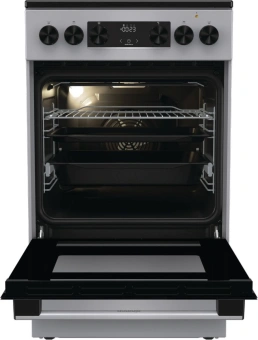 Плита Электрическая Gorenje GEC5C41SG серый стеклокерамика (без крышки) - купить недорого с доставкой в интернет-магазине