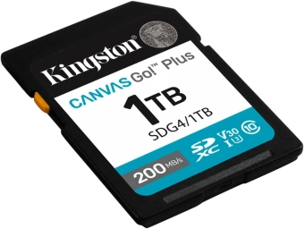 Флеш карта SDXC 1TB Kingston SDG4/1TB Canvas Go! Plus w/o adapter - купить недорого с доставкой в интернет-магазине