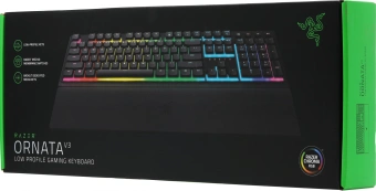 Клавиатура Razer Ornata V3 механическая черный USB Multimedia for gamer LED (подставка для запястий) (RZ03-04460800-R3R1) - купить недорого с доставкой в интернет-магазине