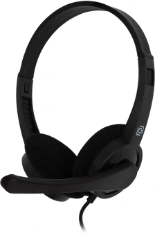 Наушники с микрофоном Оклик HS-M600 черный 1.8м накладные оголовье (1900372) - купить недорого с доставкой в интернет-магазине