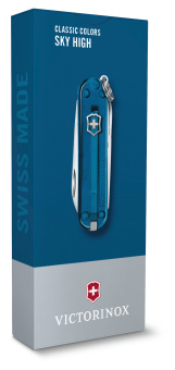 Нож перочинный Victorinox Classic SD Sky High (0.6223.T61G) 58мм 7функц. подар.коробка - купить недорого с доставкой в интернет-магазине
